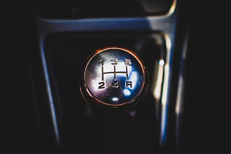 Levier de vitesse d'une voiture