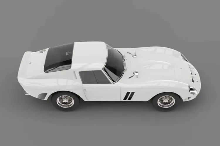 Voiture de sport blanche vintage Lotus europa