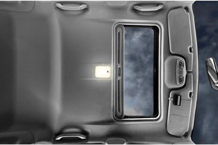 Démontage des poignées du ciel de toit d'une voiture pour nettoyage en profondeur