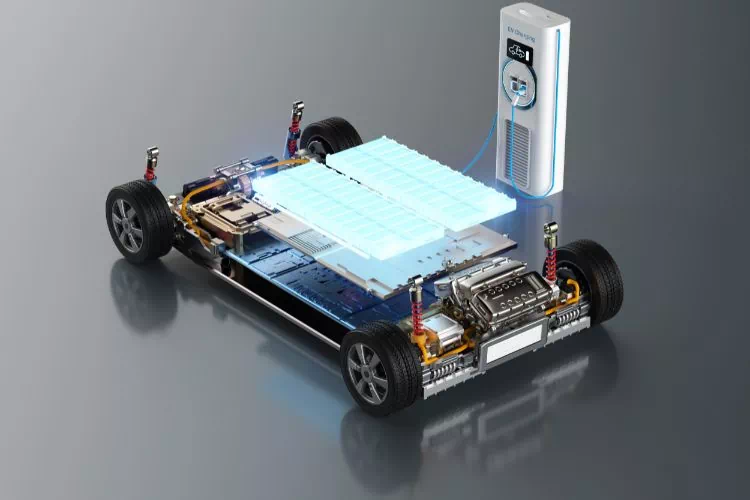 Les différentes parties d'un moteur électrique de voiture