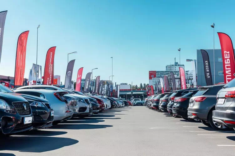 Véhicules d'occasion chez un concessionnaire automobile