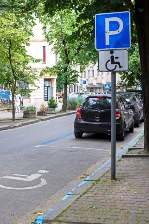 Place privée pour handicapé